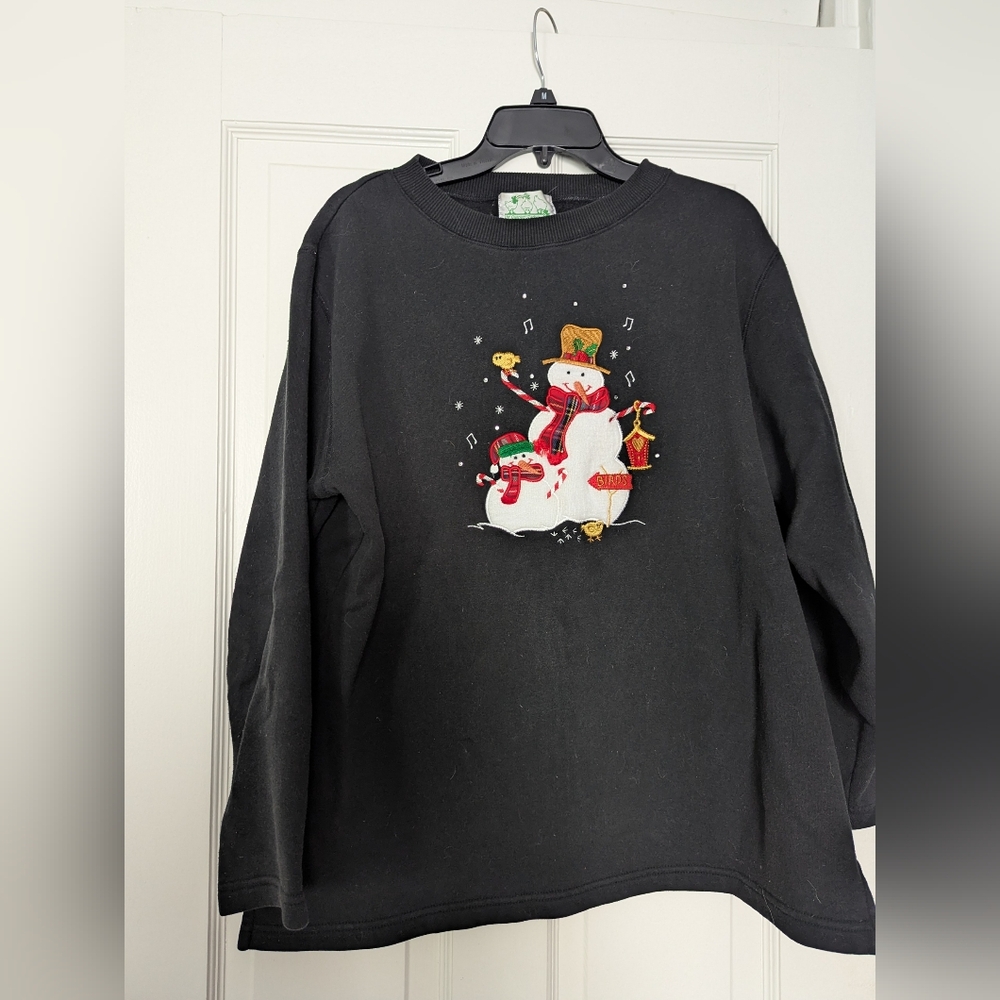Quacker Factory Snowman Sweatshirt